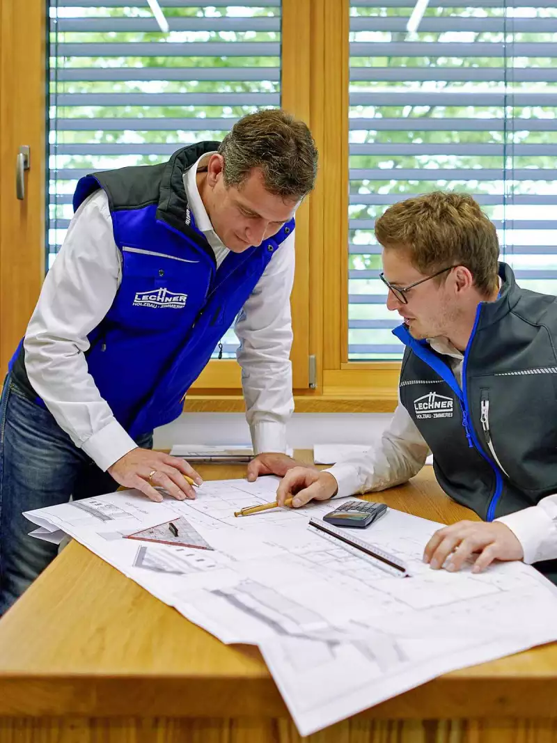 Lohnabbund Montagepläne Holzbau Lechner